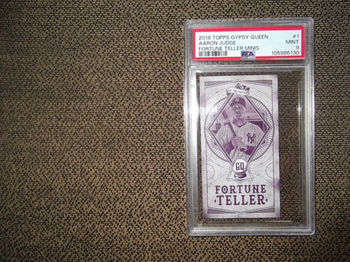 2018 TOPPS GYPSY QUEEN BASEBALL FORTUNE TELLER MINI AARON JUDGE #1 PSA 9