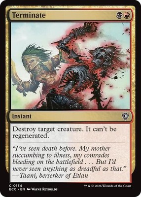 NM Terminate, MTG, Lorwyn Eclipsed, Magic the Gathering, 134