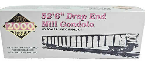 Proto 2000 HO Scale 52'6" Drop End Mill Gondola Plastic Model Kit WP No 6518 Box | Zustand: Used