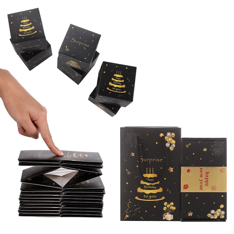 Pop Up Surprise Cash Explosion Gift Box Luxury Money Box Birthday