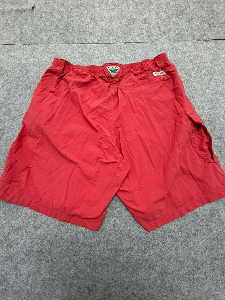 Columbia men’s Red Cargo Shorts Size L 8 Omni-Shade UPF Hiking Outdoor