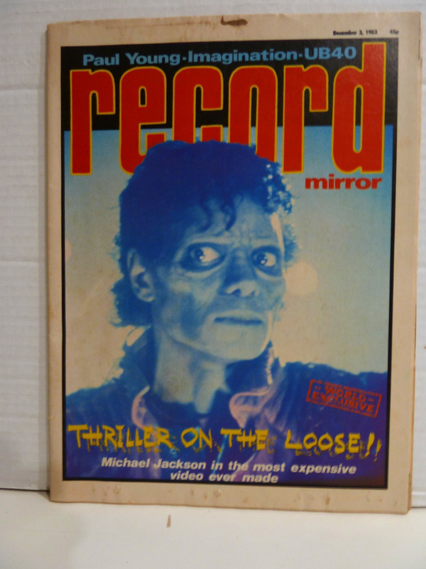 12/3/83 Record Mirror Magazine  - Michael Jackson Thriller Video