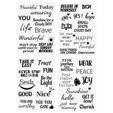 Inspirational Word Stencils Quote Templates 8x11.7 Inch DIY Painting 4 PCS