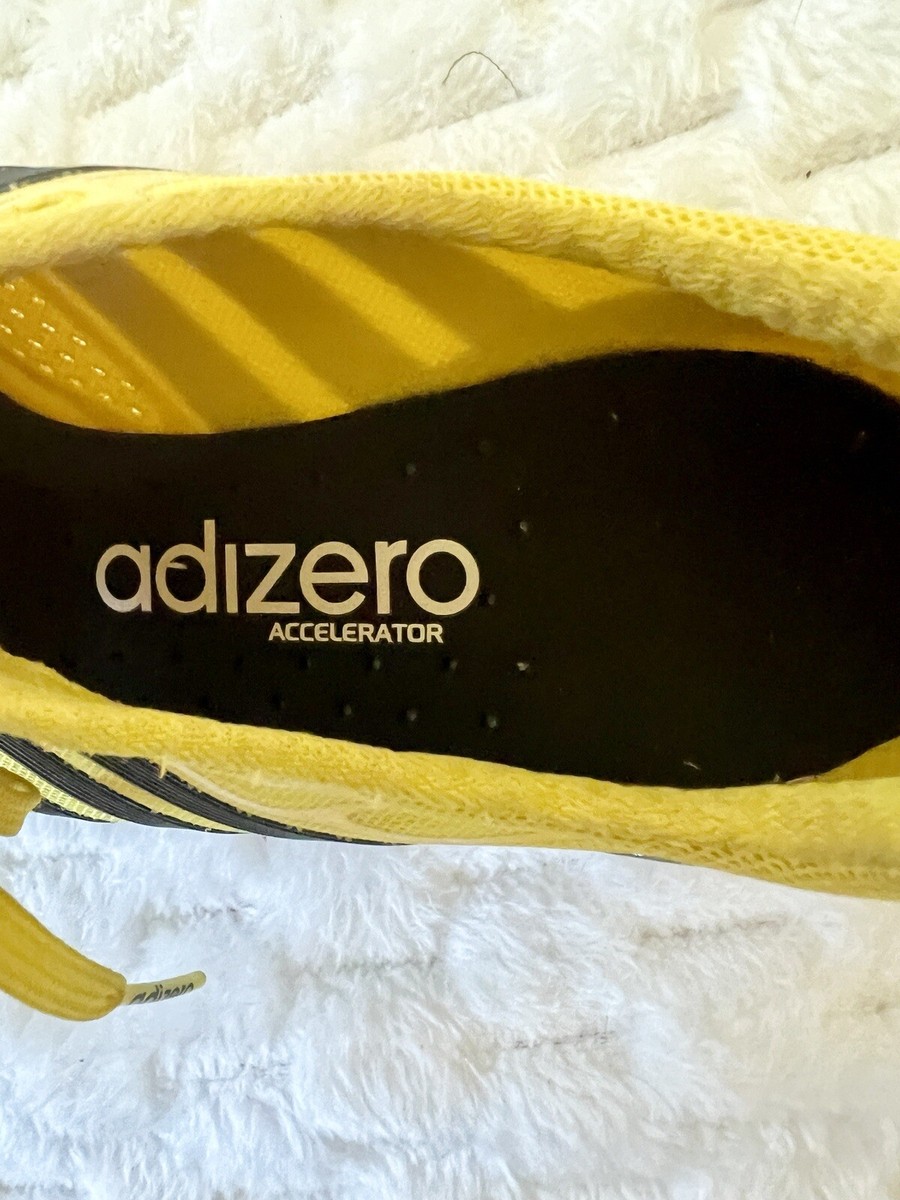ADIDAS Adizero Prime Accelerator Yellow/Black Sprint Track Spikes - Mens 9.5 ADIDAS Adizero Prime Accelerator Yellow Black Sprint Track  main image 4