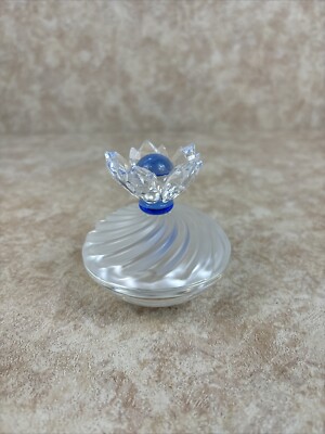 SWAROVSKI CRYTAL BLUE FLOWER JEWEL BOX 7464  Read Description 