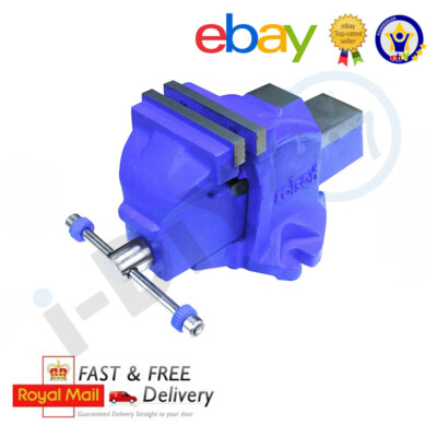 4 Zoll Schraubstock feststehend Grundmetall Umformung Schwerlast Schraube und Griff 100 mm Backen