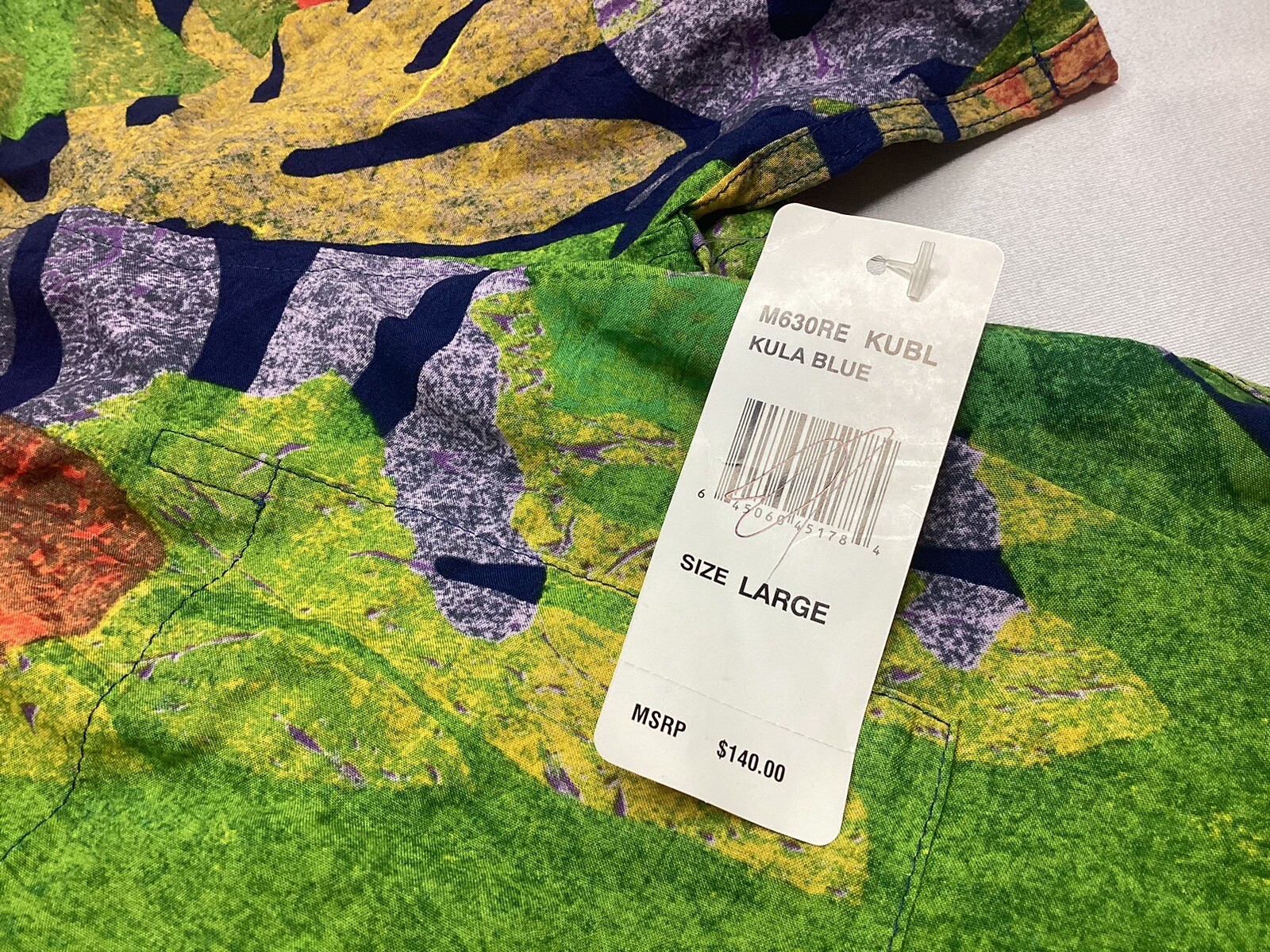 JAMS WORLD Honolulu Hawaiian Shirt Large Kabul ..color Block New eBay