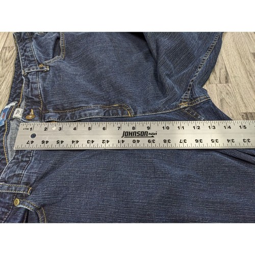 Liz Claiborne Womens Plus Size 22 Petite Straight Leg Stretch Pockets Blue Jeans - Picture 10 of 11