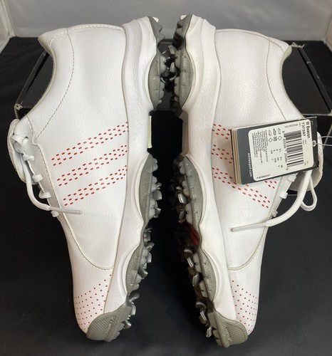 Adidas Women’s Beacon 737597 White Pink Golf Shoes Lace Up Low Top Size 5 NWT - Picture 7 of 12