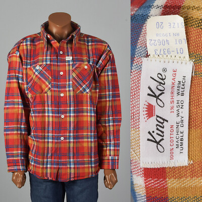 トップス VINTAGE CUSTOM FLANNEL SHIRTS s-l400.jpg