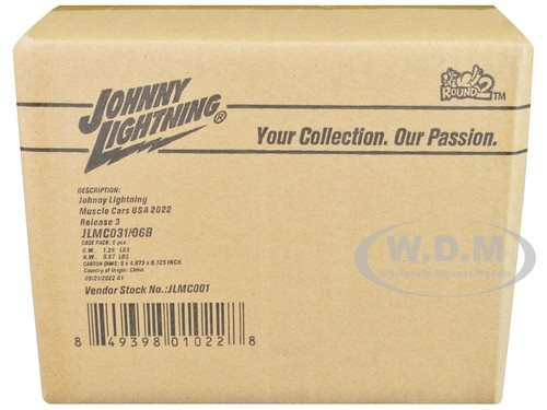 MUSCLE CARS USA 2022 RELEASE 3, 6 CAR SET 1/64 MODELS JOHNNY LIGHTNING JLMC031 B - 第 9/9 張圖片