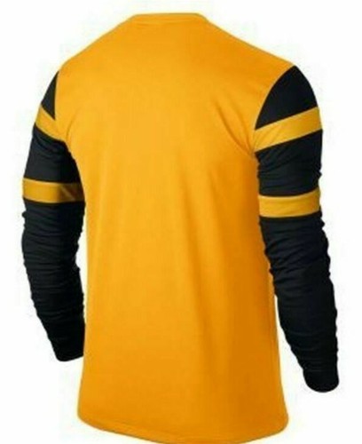 Nike MENS Dri-FIT Football Shirt Trophy II University Gold/Black LONG SLEEVE M - Picture 2 of 6