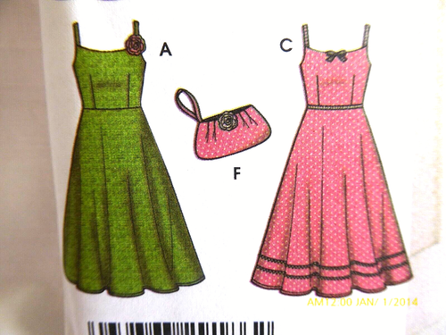 SIMPLICITY 4531 VINTAGE LOOK CORREA ESPAGUETI VESTIDO DE SOL PATRÓN talla 14,16,18,20,22 - Imagen 5 de 11