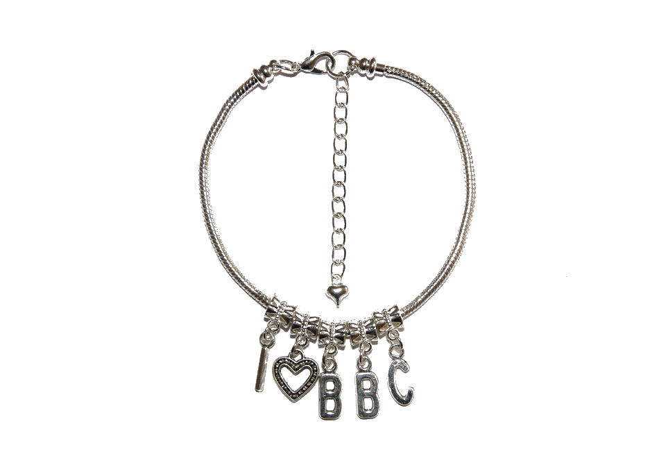 Bracelet De Cheville Hotwife 'I ❤️ BBC' – Chaîne Euro – Neuf Sans Boîte