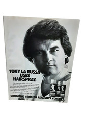 1985 Consort Hair Grooming Tony LaRussa Chicago White Sox Original Print Ad