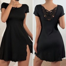 Women Short Sleeve Nightshirt Sleep Shirt Tee Pajama Top Dress T-Shirt Nightgown