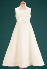 CLOSEOUT FLOWER GIRLS IVORY WEDDING PAGEANT PARTY DRESS SIZE 10