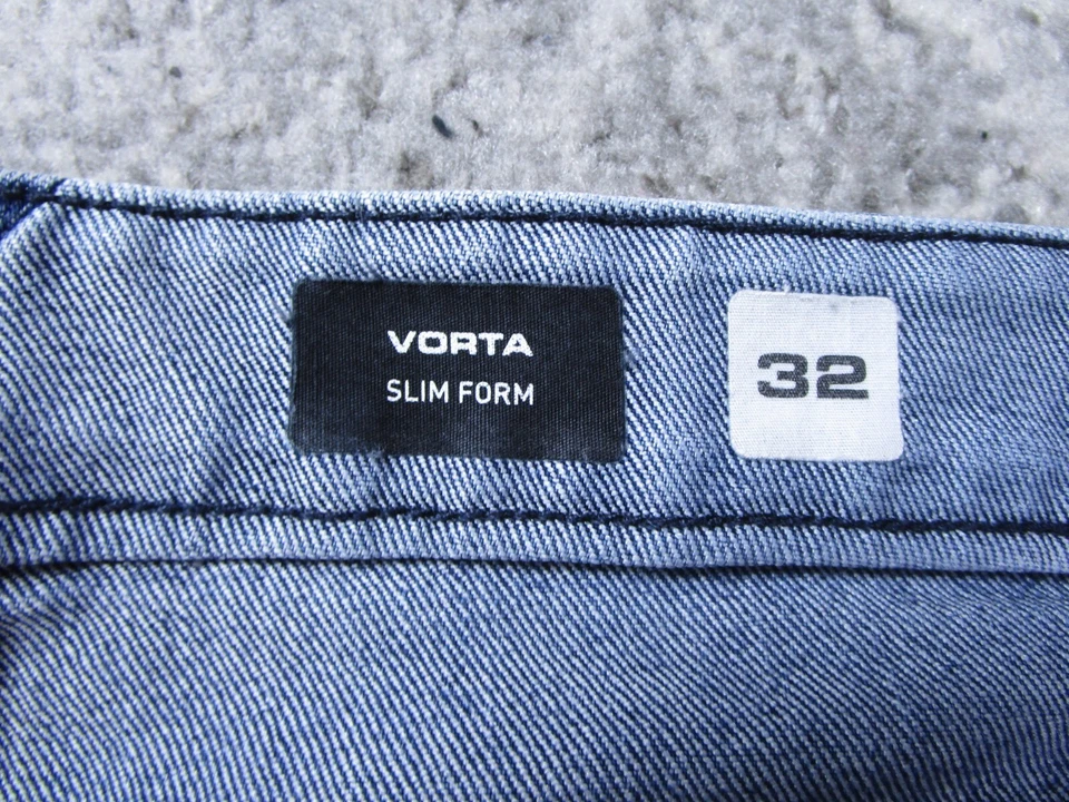 Volcom Jeans Mens 32x29 Vorta Slim Straight Blue Denim Pants Skater Grunge Y2K - Image 4 of 4