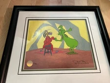 The Grinch & Max Limited edition Art by Chuck Jones Just like St Nick!
