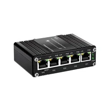 Industrial Managed 5 Port PoE Ethernet Switch, Mini Gigabit Networking Switch...