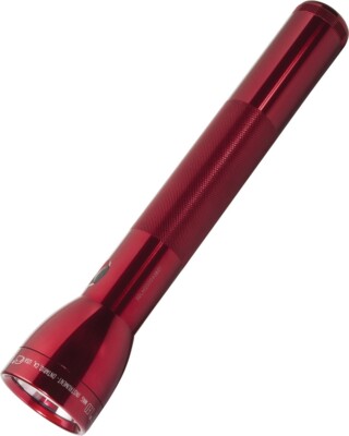 Mag-Lite 3rd Gen LED 3D Red Water Resistant Anodized Aluminum Construction