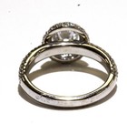 EGL certified 14k white gold 1.80ct round diamond halo engagement ring 4.9g  7 — photo 5