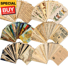 150 Sheets of Scrapbook Paper, Aesthetic Vintage Scrapbooking Supplies Pack, Eph