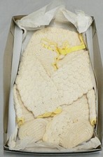 VINTAGE HAND CROCHETED BABY OUTFIT