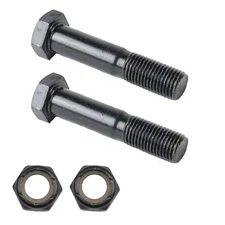 Replacement Skateboard Truck Kingpin and Nut 44mm Black Floating 2-Pack