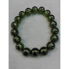 Pulsera Amuleto Verde Ojo Naga Gema Talismán Joyería Buda Tailandés Cuentas Tamaño 10mm.