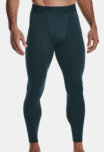 UA Cold Gear Leggings. Dark Cyan/Black 