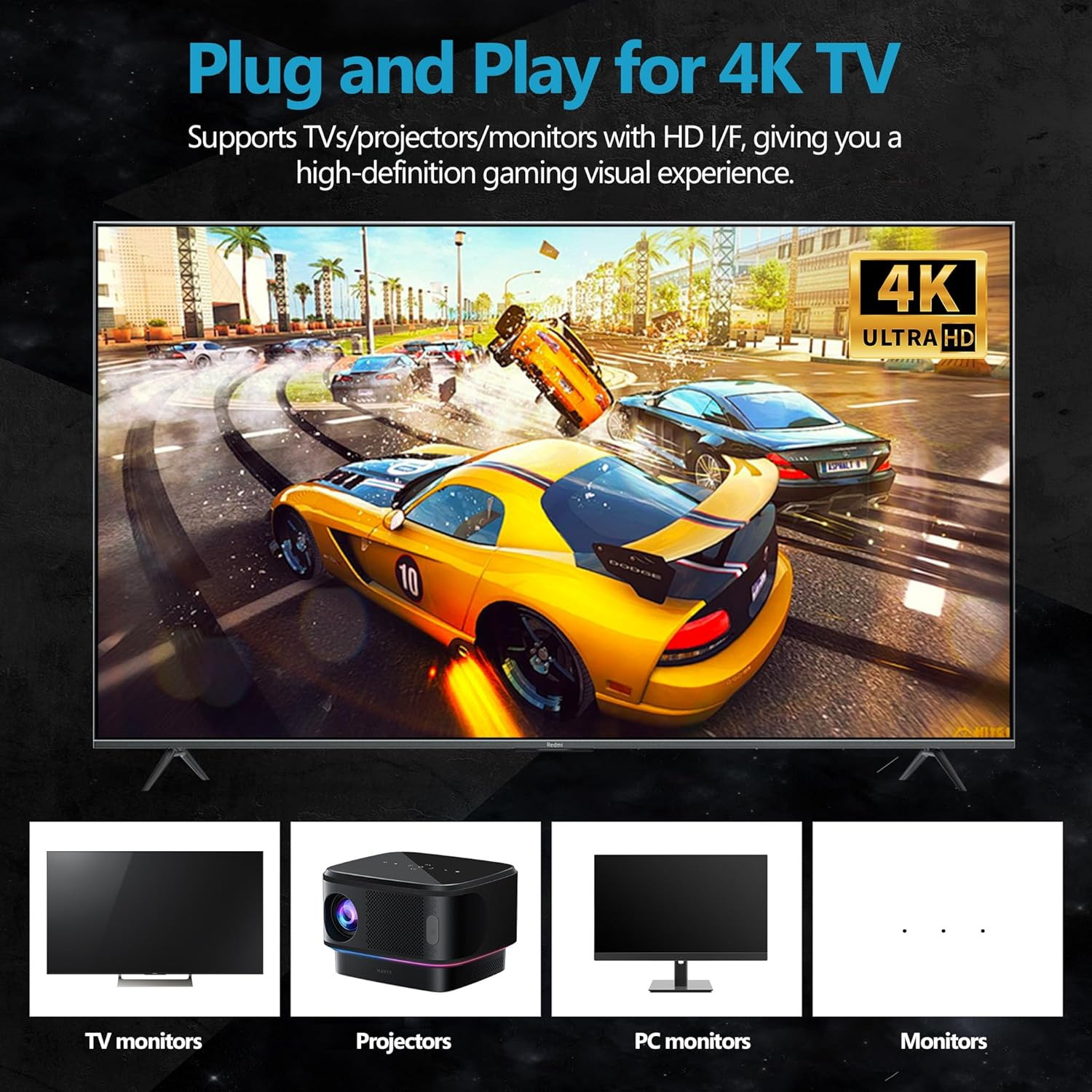 Retro Game Console, Plug & Play TV Gaming Console with 20,000 Built-In Games, 64