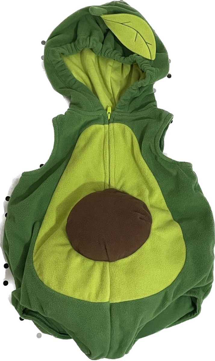 Carter's Avocado 6-9 Months Baby Costume Green Brown No Tights Halloween  Hooded