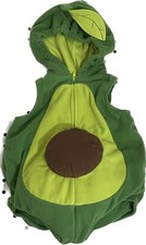 Carter's Avocado 6-9 Months Baby Costume Green Brown No Tights Halloween Hooded
