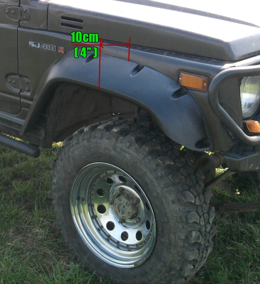 Parafanghi 10cm / 12,5cm / 15cm Suzuki Samurai Santana Sierra-Fender Flares - Imagen 2 de 4