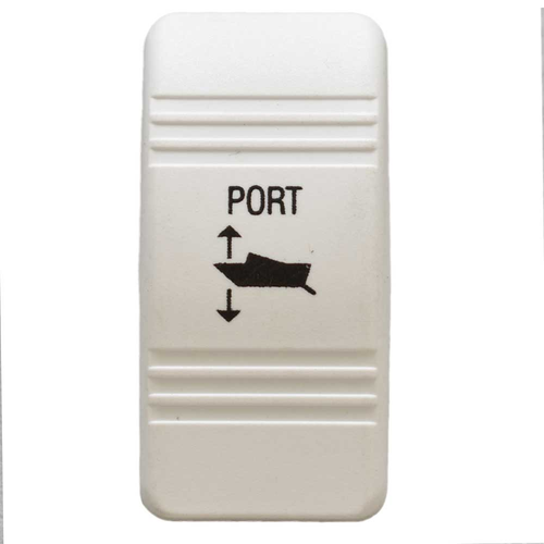 Carling Boat Contura III Rocker Switch Actuator | Trim Tab Port White - Picture 2 of 3