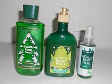 Bath  Body Works Vanilla Bean Noel Lot Shower Gel, Hand Soap, Fragrance Mist