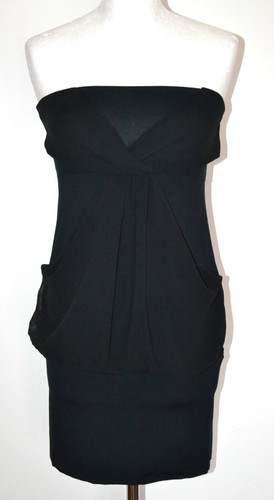 INTIMISSIMI VESTITO NERO A FASCIA CON DRAPPEGGIO, COME NUOVO, TG S/M,  OCCASIONE | eBay