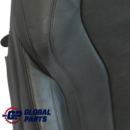 BMW X5 F15 Delantero Derecho Respaldo Cojín Funda Cuero Negro Calefactado - Foto 3 di 12