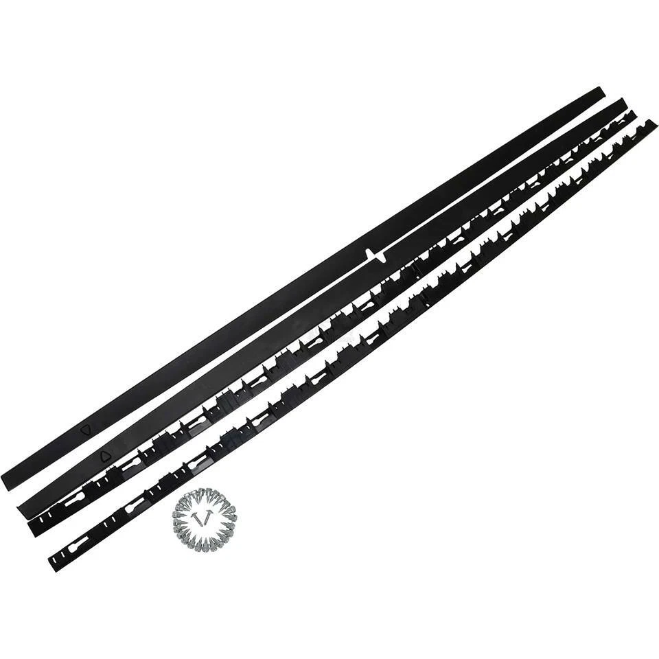 Minigonne laterali sottoporta Volkswagen Golf 7 VII GTI look nere - Immagine 2 di 3