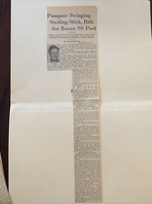 Pinky Higgins Red Sox Pumpsie Green 1959 Sporting News Baseball 4X15 Panel