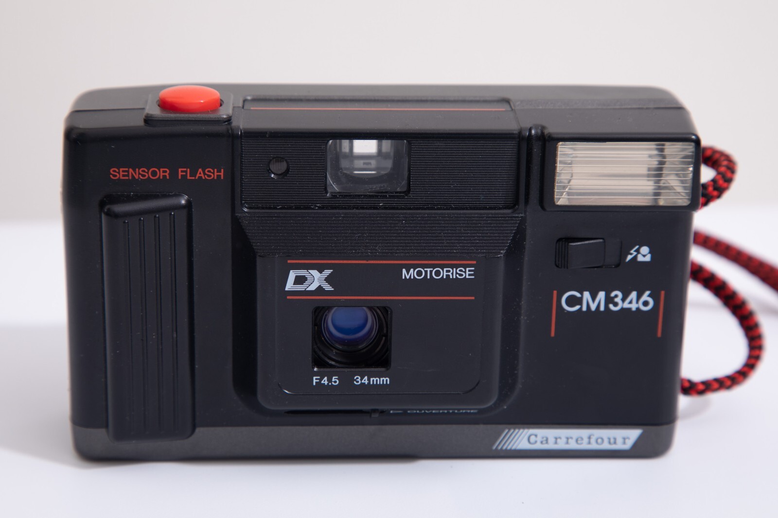 APPAREIL PHOTO ARGENTIQUE CARREFOUR CM346 1990' COMPACT 24X36mm OBJECTIF 34mm