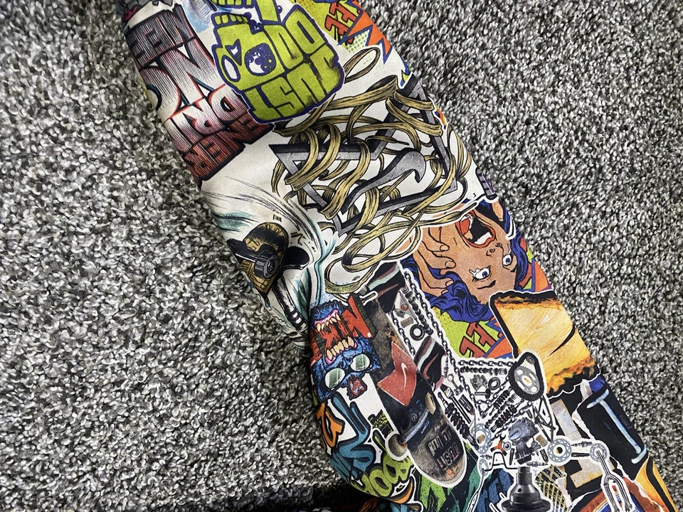 NIKE Jóvenes Niños Monopatín Patinaje Chaqueta Sudadera con Capucha Gráfico Calavera Cremallera Talla M Foto 2 de 4