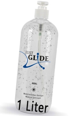 Gleitgel  Just Glide Anal 1000 ml Wasserbasis, Gleitmittel, 1 Liter, fettfrei