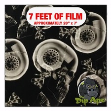 Hydrographic film Turbine Skulls Machine hydro dipping 7' x 20" hydro dip