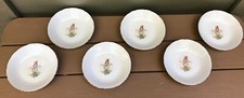 Holly Hobbie GIRL with ROSE Six 7 1/2” Cereal Bowls Limited Edition EC