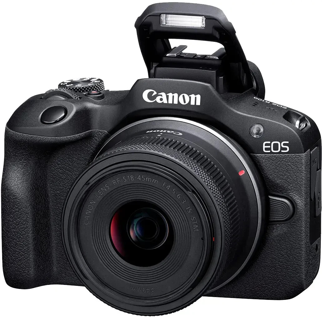 Canon EOS R100 24.1MP Mirrorless Camera - Black (Kit with RF-S 18