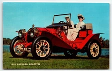 Postcard 1908 Packard Roadster Mother-in-Law Seat Model 30 Auto Vintage Car