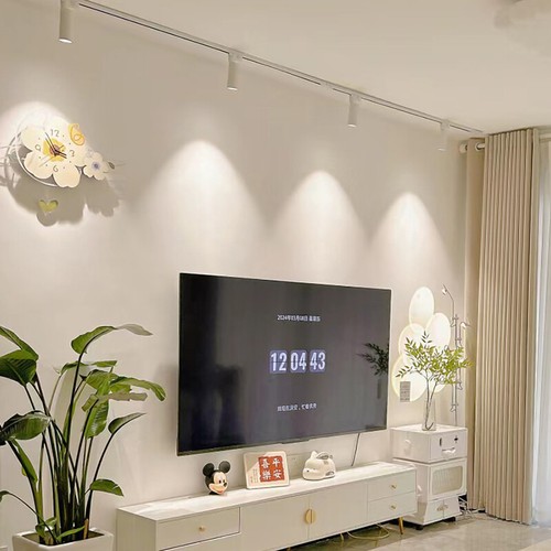 CRI 98 LED Ceiling Light Fixture 2-Line Rail Track Lamp Rotate Picture Spotlight - Picture 6 of 31