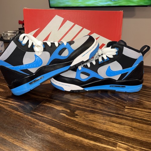 Nike Air Flight 13 - Gris Lobo/Azul Héroe-Negro-Blanco - 6Y (580493-005) - Imagen 4 de 7